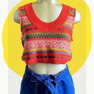 free people✴️Inside-out sweater tank